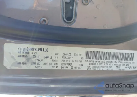 2009 Dodge Ram 1500 Slt/Sport/Trx из США, поврежденный, VIN 1D3HB18P49S801530